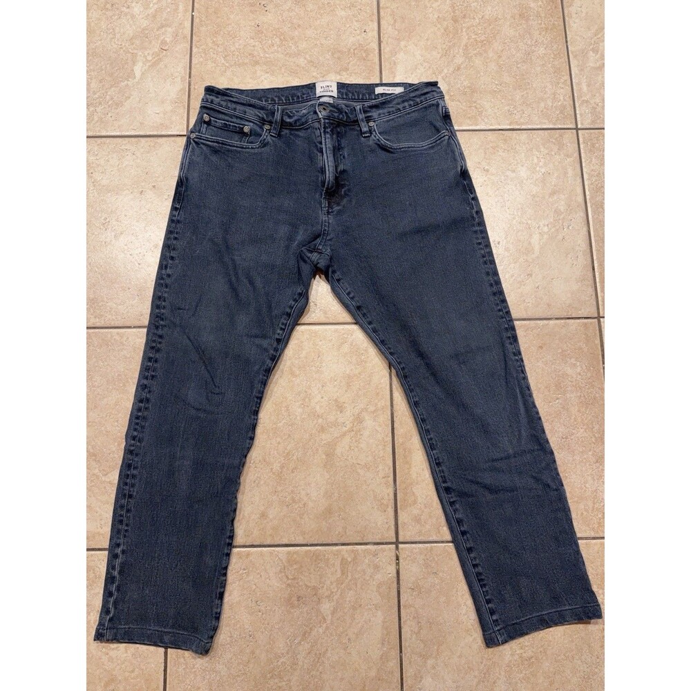 Flint and Tinder Jeans Mens 32x30 Hemmed 26" Slim Fit Blue Denim Huckberry